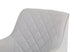 foto da poltrona decorativa para sala victoria com tecido para pet cinza focando no tecido do encosto em fundo branco