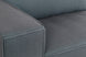 foto do sofa para quarto módulo direito maraú na cor cinza claro focando no tecido