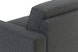 foto do sofa linho nairóbi na cor cinza escuro mostrando acabamento do sofá visto de trás