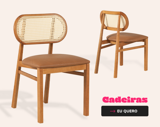 Cadeiras de madeira para sala de jantar, home office e areas de lazer