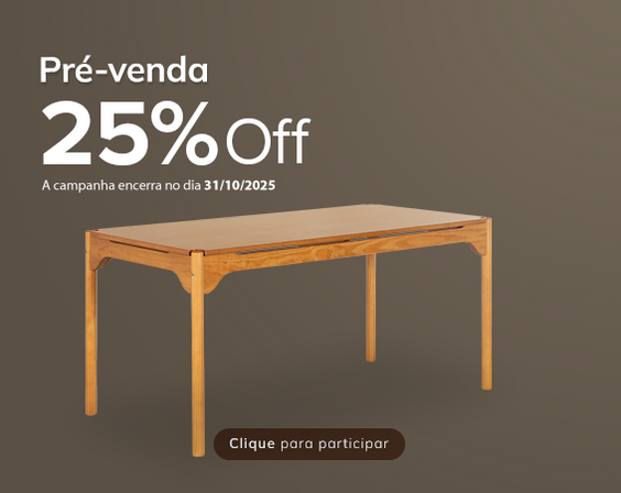 Mesa de Jantar 6 Lugares Berla - Nozes