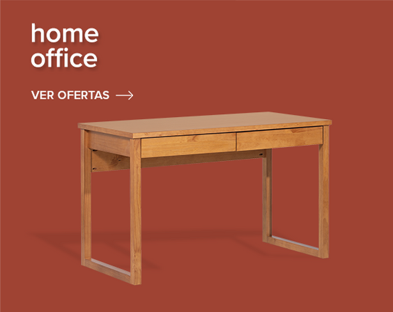 Móveis de madeira para home office com até 50% off