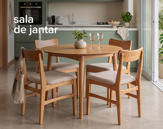 Móveis de madeira para sala de jantar 