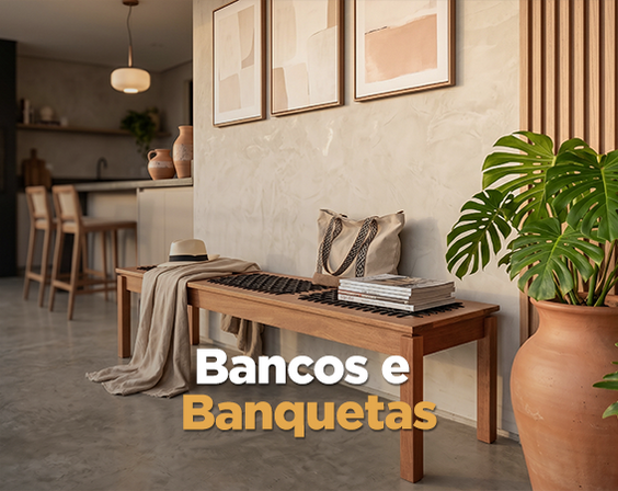 Bancos e Banquetas de Madeira