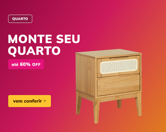 Monte o seu quarto com móveis de madeira