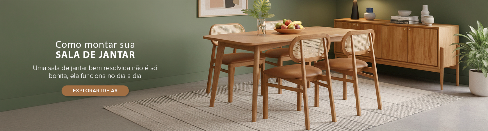 Como montar sua sala de jantar com móveis de madeira