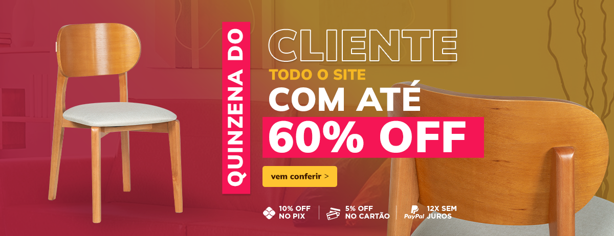 Quinzena do cliente OPPA com até 60% off 