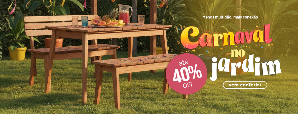 Carnaval no Jardim com até 40% off