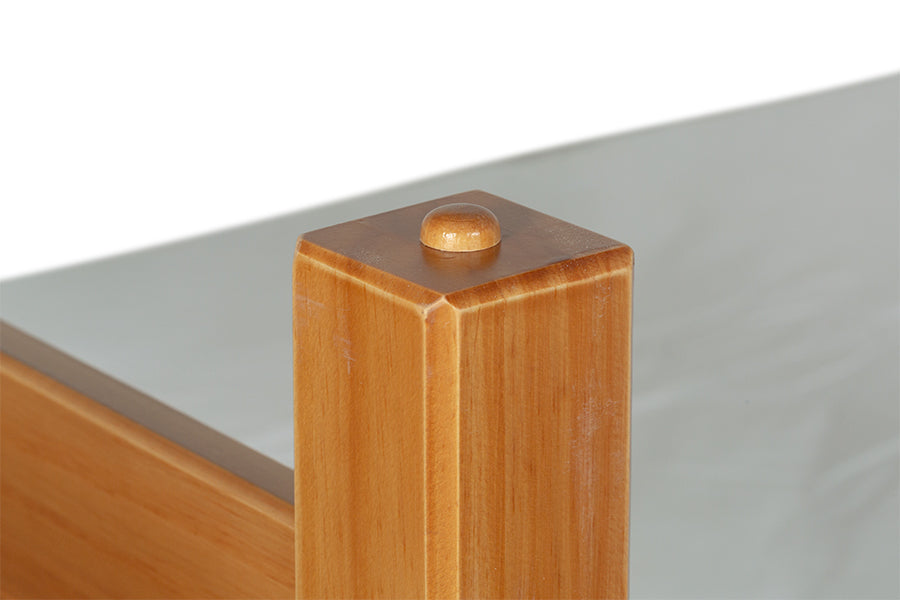 Beliche Solteiro Astro Âmbar Para colchão 88x188 detalhe madeira