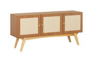 Buffet para Sala com 3 Portas Bosco - Freijó e Natural