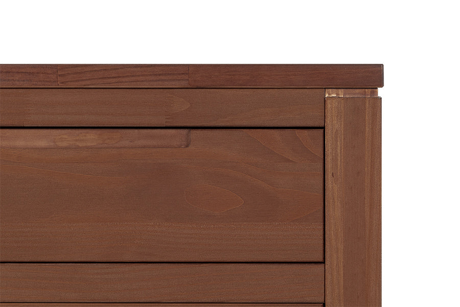 Cômoda para Quarto 6 Gavetas Sintonia - Amêndoa detalhe