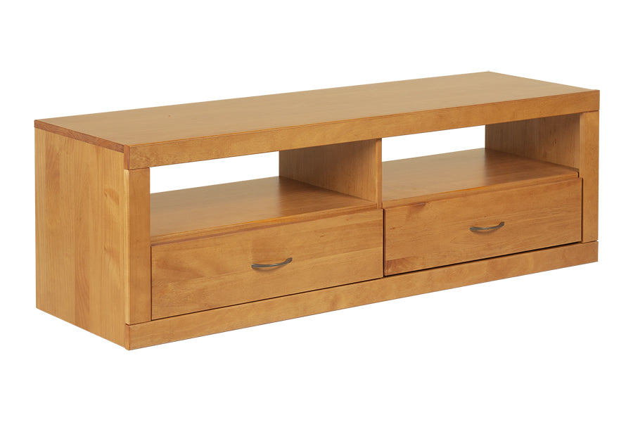 rack para sala tv euro nozes visto na diagonal em fundo branco