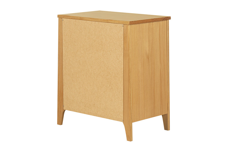 Mesa de Cabeceira 2 Gavetas Lice Mel vista de costas