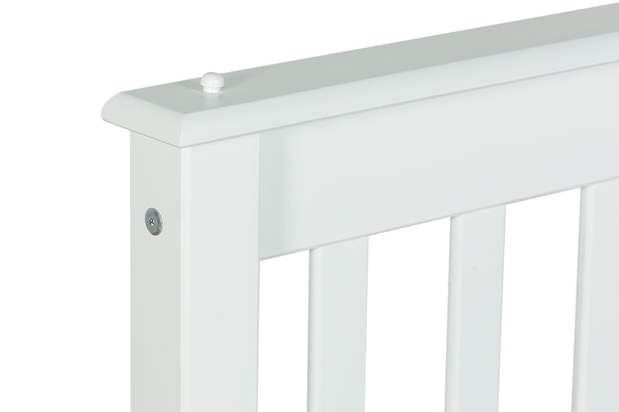 Cama de Casal Habitual Branco Para colchão 138x188 detalhe cabeceira