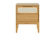 Mesa de Cabeceira 2 gavetas Serena 50x41,5 cm - Mel vista de frente