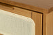 Mesa de Cabeceira 2 gavetas Serena 50x41,5 cm - Mel detalhe palhinha