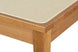 Banco de Madeira 3 lugares Serena 137,5x40,8 cm - Mel detalhe madeira
