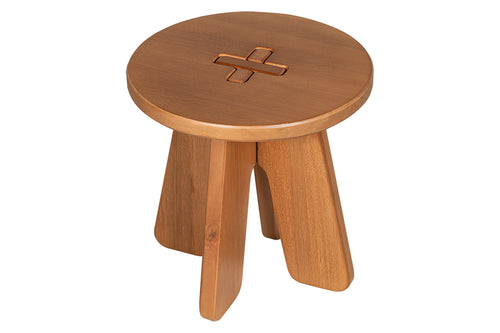 banqueta redonda mimo vista superior em fundo branco