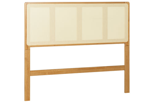 Cabeceira de Cama Casal Serena 140 cm - Mel vista em diagonal