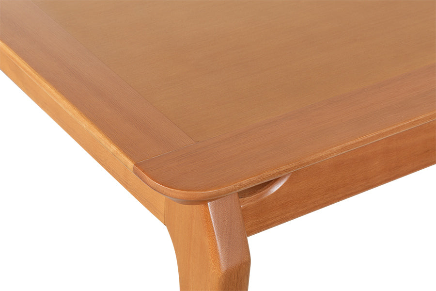 mesa de jantar cascais 160x90 mel detalhe tampo
