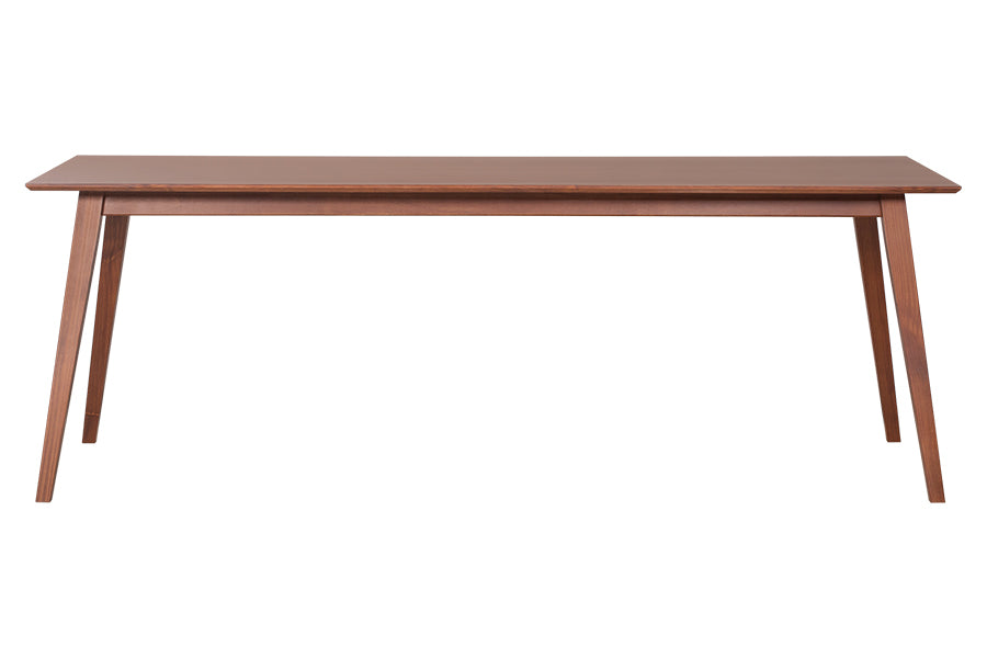 mesa de jantar 8 lugares lotus caramelo vista de frente