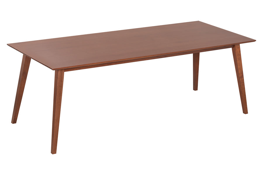 mesa de jantar 8 lugares lotus caramelo vista na diagonal