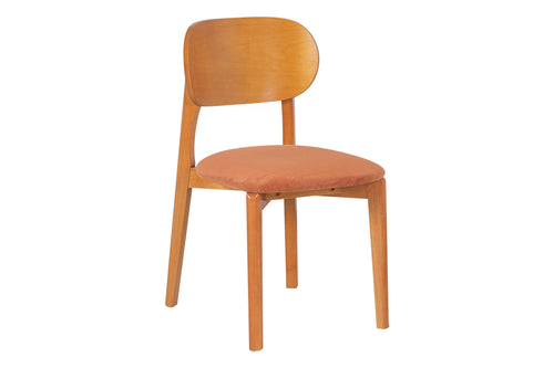 cadeira maria terracota vista em diagonal