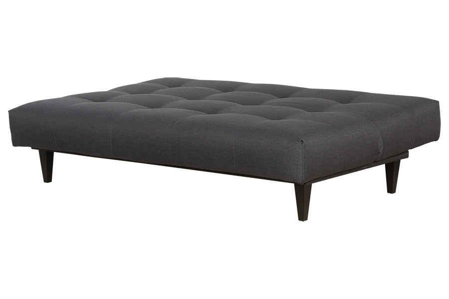 sofa reclinavel cama denver grafite visto aberto