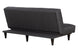 sofa reclinavel cama denver grafite visto de costas