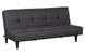 sofa reclinavel cama denver grafite visto na diagonal como sofa