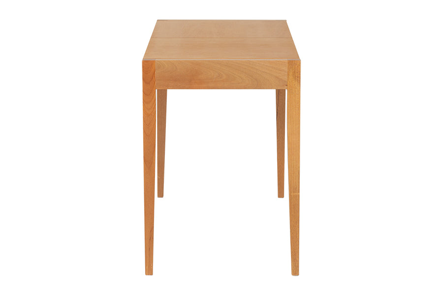 Mesa de Jantar Extensível Pina - Nozes vista de lado