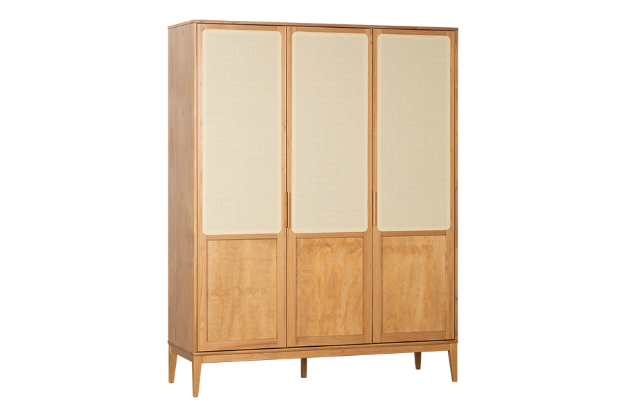 Guarda-Roupa 3 portas Serena 210x162x55 cm - Mel