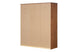 Guarda-Roupa 3 Portas e 2 Gavetas Sintonia - Amêndoa visto de costas