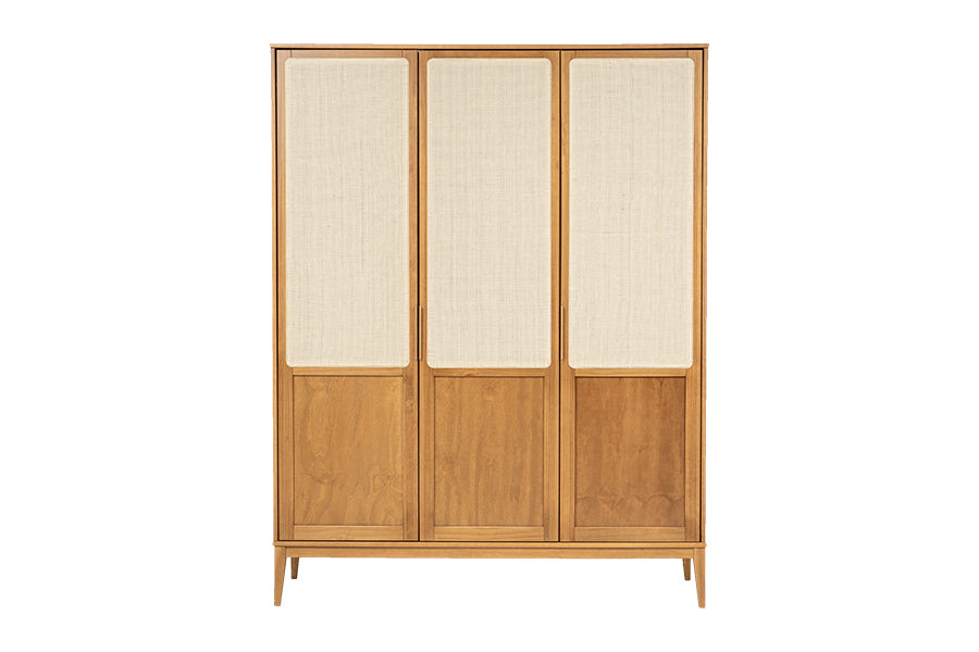 Guarda-Roupa 3 portas Serena 210x162x55 cm - Mel