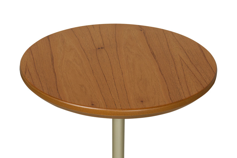 Mesa Lateral Ello 65 cm - Fendi e Champanhe detalhe do tampo
