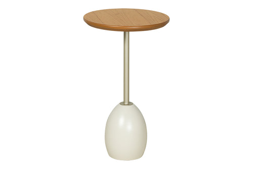 Mesa Lateral Ello 65 cm - Fendi e Champanhe