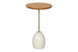 Mesa Lateral Ello 65 cm - Fendi e Champanhe