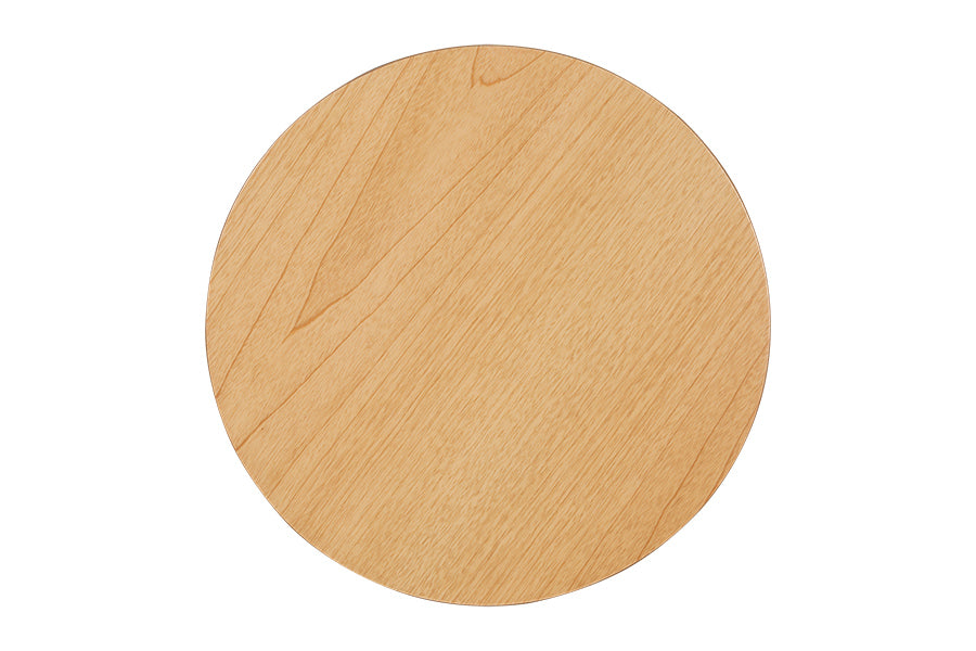 Mesa Lateral Alta Redonda Laccio 55 cm tampo