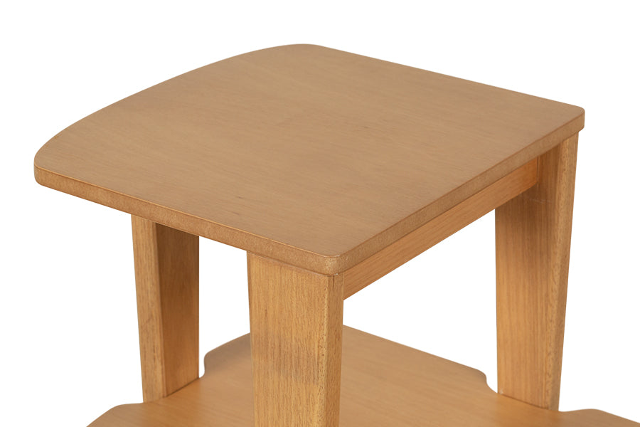 Mesa Lateral Due Areia 60x40x65,5 cm parte de cima