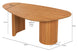 Mesa de Jantar 6 lugares Organica visto em perspectiva com medidas
