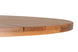 Mesa de Jantar Redonda Gourmet - Mel e Base Preta detalhe tampo 4