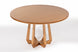 Mesa de Jantar Redonda de Madeira Atrio 130 cm Mel 