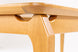 Mesa de Jantar de Madeira 6 Lugares Cascais 180x90 cm Mel detalhe pé