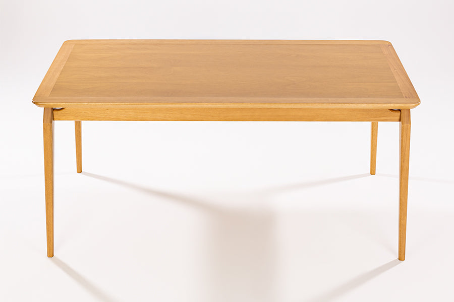 Mesa de Jantar de Madeira 6 Lugares Cascais 180x90 cm Mel frente
