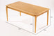 Mesa de Jantar de Madeira 6 Lugares Cascais 180x90 cm Mel medidas ou cotas