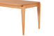 Mesa de Jantar de Madeira 6 Lugares Coimbra 160x90 cm Mel detalhe lateral