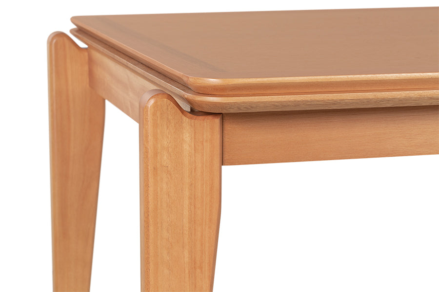 Mesa de Jantar de Madeira 6 Lugares Coimbra 180x90 cm - Mel detalhe
