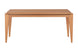 Mesa de Jantar de Madeira 6 Lugares Coimbra 180x90 cm - Mel vista de frente