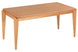 Mesa de Jantar de Madeira 6 Lugares Coimbra 180x90 cm Mel vista na diagonal