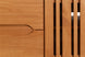 Rack para sala 165cm Panteon na cor Nozes detalhe da frente